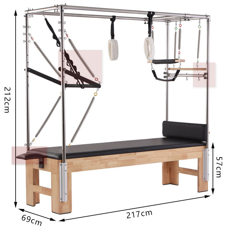 PLT 1203 Wood Pilates Cadillac Trapeze Table 2