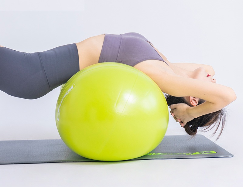 pvc anti burst yoga ball peanut shape